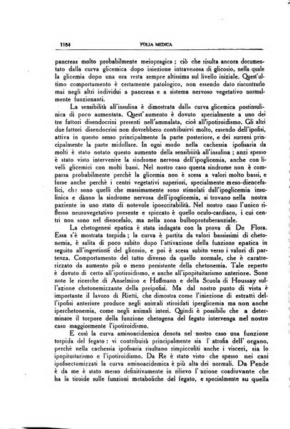 Folia medica periodico trimensile di patologia e clinica medica