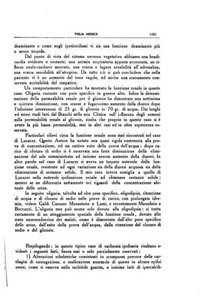 Folia medica periodico trimensile di patologia e clinica medica