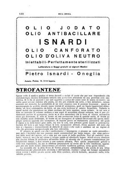 Folia medica periodico trimensile di patologia e clinica medica