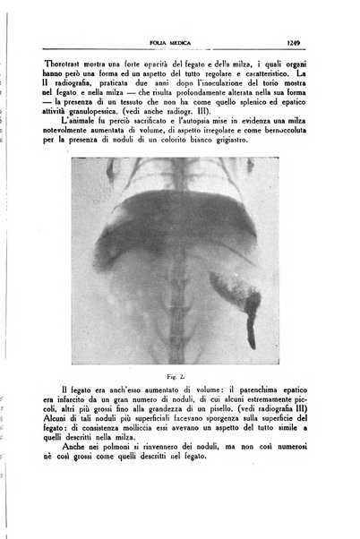 Folia medica periodico trimensile di patologia e clinica medica