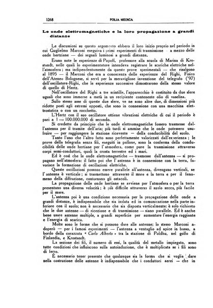 Folia medica periodico trimensile di patologia e clinica medica