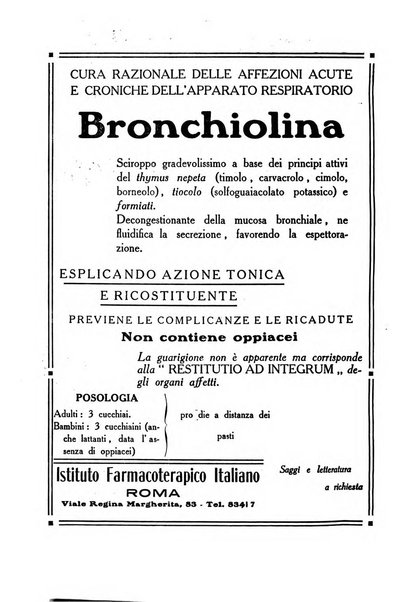 Folia medica periodico trimensile di patologia e clinica medica