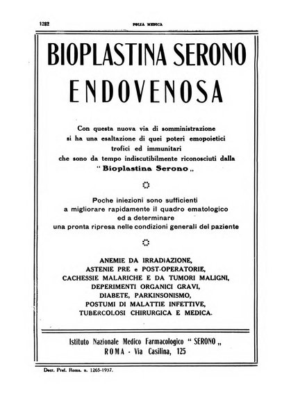 Folia medica periodico trimensile di patologia e clinica medica