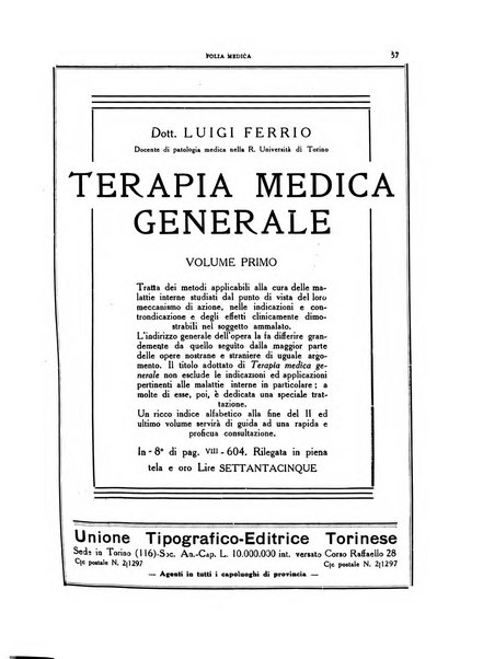 Folia medica periodico trimensile di patologia e clinica medica