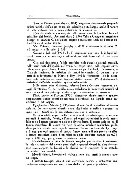 Folia medica periodico trimensile di patologia e clinica medica