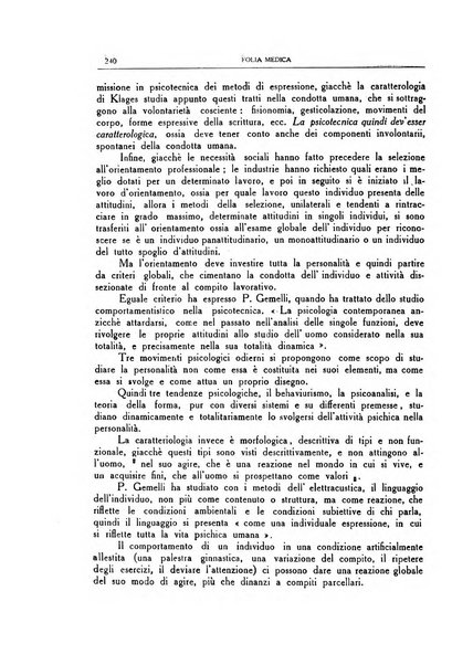 Folia medica periodico trimensile di patologia e clinica medica