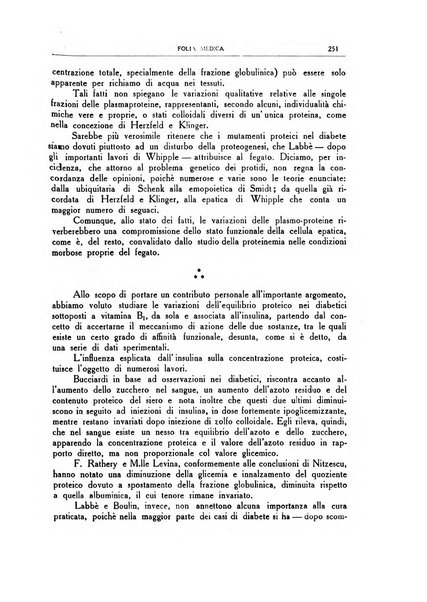 Folia medica periodico trimensile di patologia e clinica medica