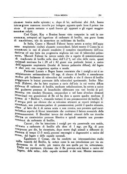 Folia medica periodico trimensile di patologia e clinica medica