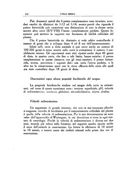 Folia medica periodico trimensile di patologia e clinica medica