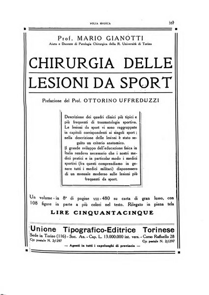 Folia medica periodico trimensile di patologia e clinica medica