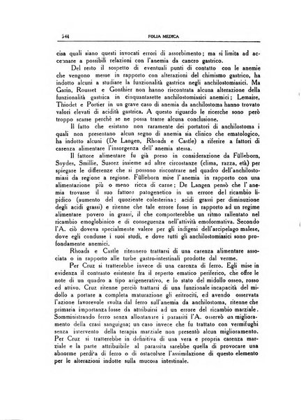 Folia medica periodico trimensile di patologia e clinica medica