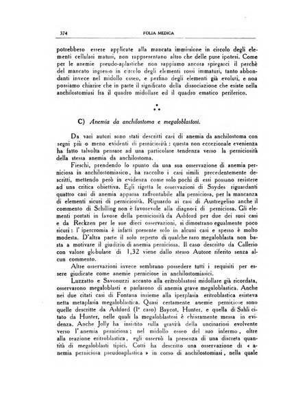 Folia medica periodico trimensile di patologia e clinica medica