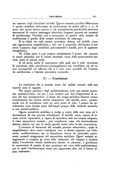 Folia medica periodico trimensile di patologia e clinica medica