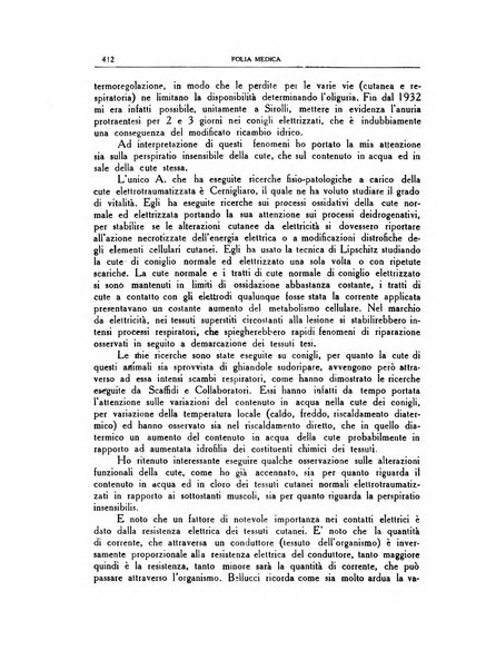 Folia medica periodico trimensile di patologia e clinica medica