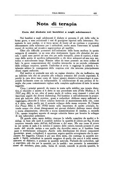 Folia medica periodico trimensile di patologia e clinica medica