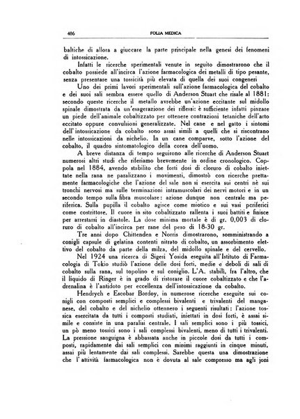 Folia medica periodico trimensile di patologia e clinica medica