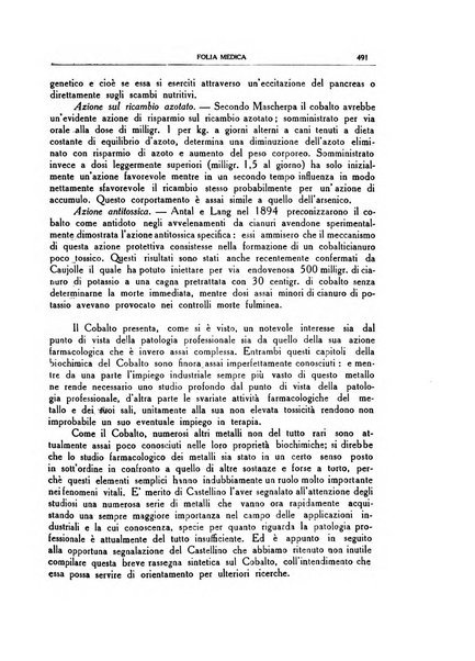 Folia medica periodico trimensile di patologia e clinica medica