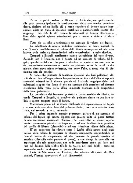 Folia medica periodico trimensile di patologia e clinica medica