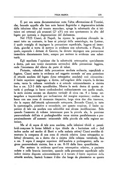 Folia medica periodico trimensile di patologia e clinica medica