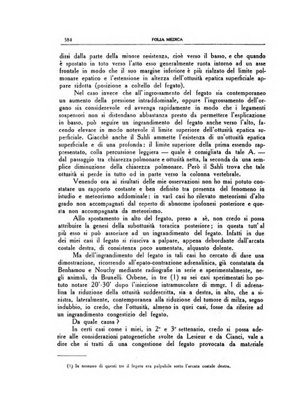 Folia medica periodico trimensile di patologia e clinica medica