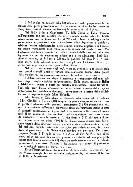 Folia medica periodico trimensile di patologia e clinica medica