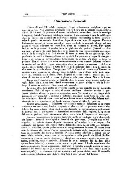 Folia medica periodico trimensile di patologia e clinica medica