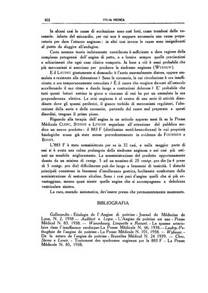 Folia medica periodico trimensile di patologia e clinica medica