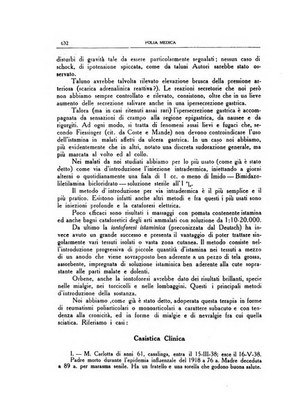 Folia medica periodico trimensile di patologia e clinica medica