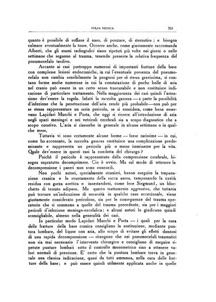 Folia medica periodico trimensile di patologia e clinica medica