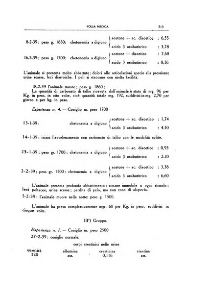 Folia medica periodico trimensile di patologia e clinica medica