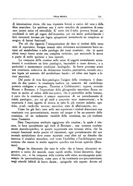 Folia medica periodico trimensile di patologia e clinica medica