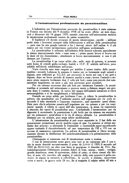 Folia medica periodico trimensile di patologia e clinica medica