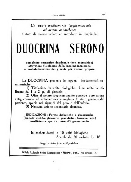 Folia medica periodico trimensile di patologia e clinica medica