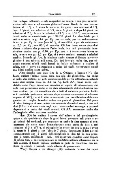 Folia medica periodico trimensile di patologia e clinica medica