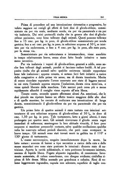 Folia medica periodico trimensile di patologia e clinica medica