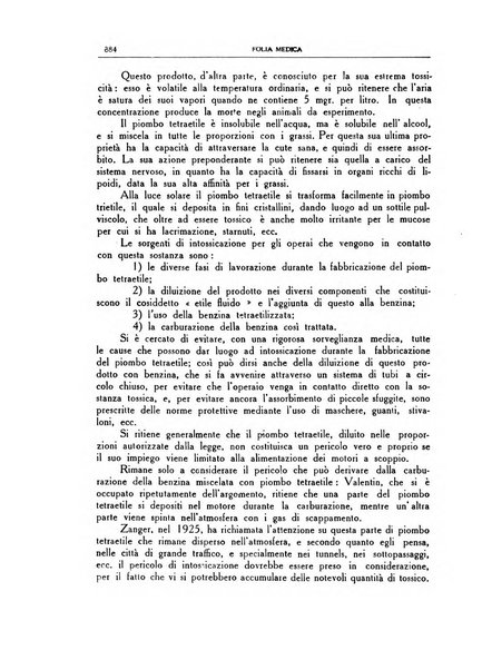 Folia medica periodico trimensile di patologia e clinica medica