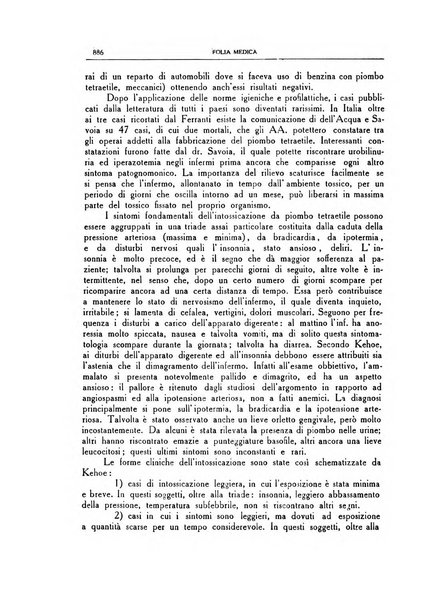 Folia medica periodico trimensile di patologia e clinica medica