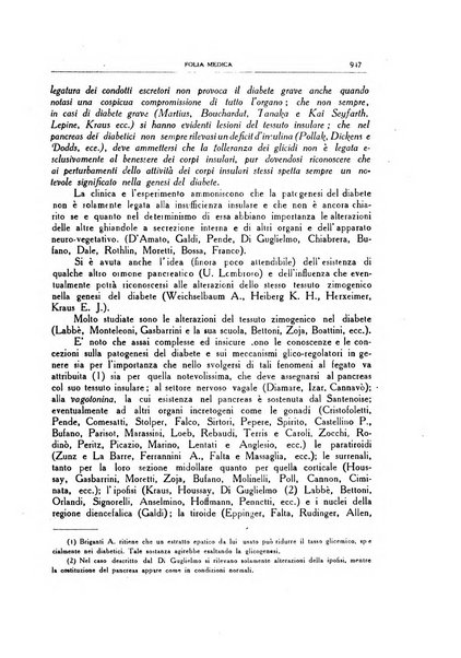 Folia medica periodico trimensile di patologia e clinica medica