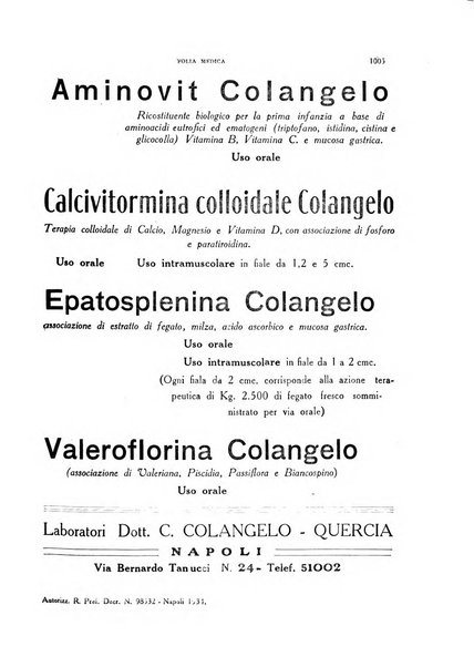 Folia medica periodico trimensile di patologia e clinica medica