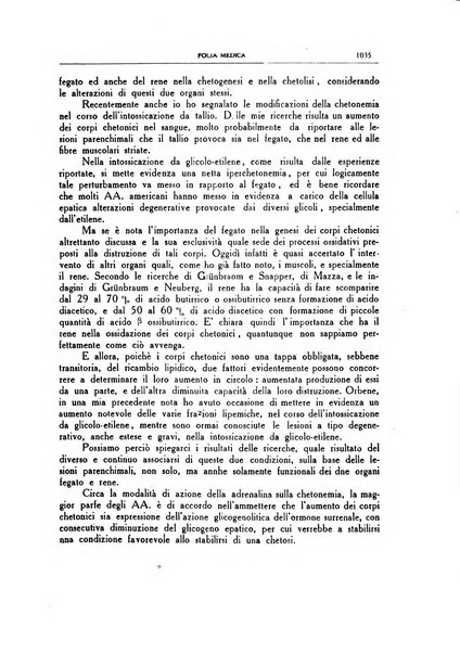 Folia medica periodico trimensile di patologia e clinica medica