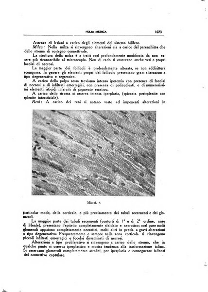 Folia medica periodico trimensile di patologia e clinica medica