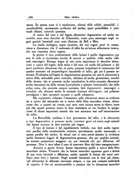 Folia medica periodico trimensile di patologia e clinica medica