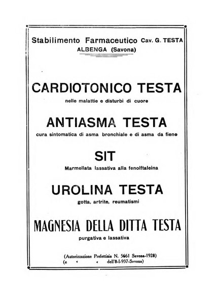 Folia medica periodico trimensile di patologia e clinica medica