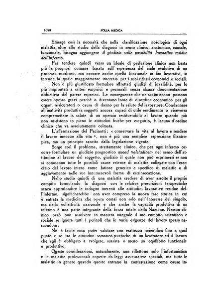 Folia medica periodico trimensile di patologia e clinica medica