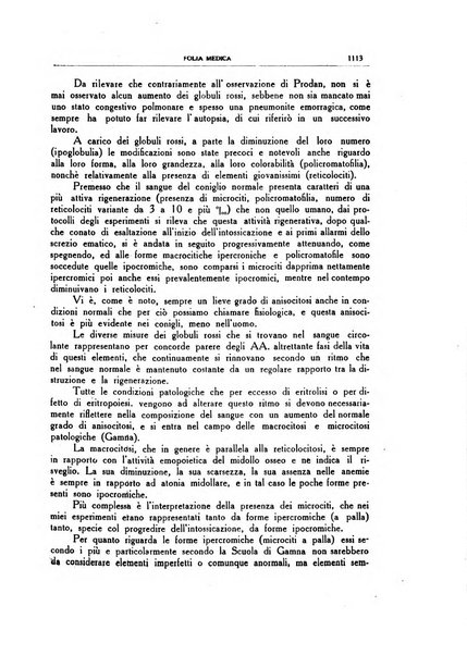 Folia medica periodico trimensile di patologia e clinica medica