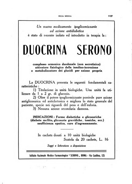 Folia medica periodico trimensile di patologia e clinica medica