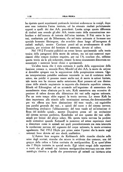 Folia medica periodico trimensile di patologia e clinica medica