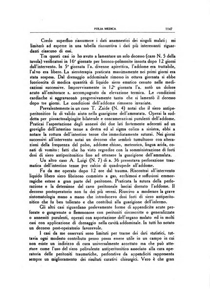 Folia medica periodico trimensile di patologia e clinica medica