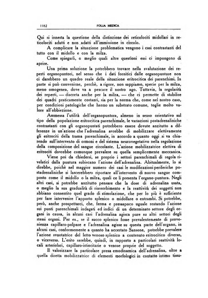 Folia medica periodico trimensile di patologia e clinica medica