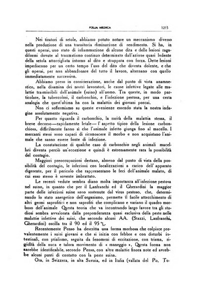 Folia medica periodico trimensile di patologia e clinica medica